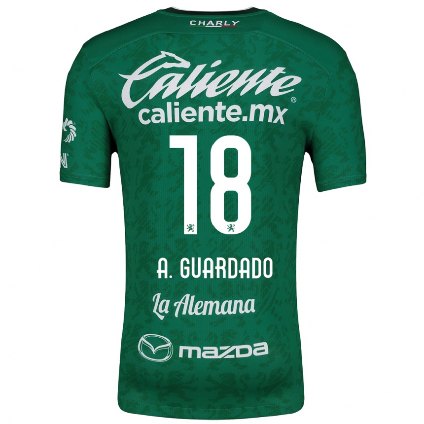 Niño Fútbol Camiseta Andrés Guardado #18 Verde Blanco 1ª Equipación 2024/25 México