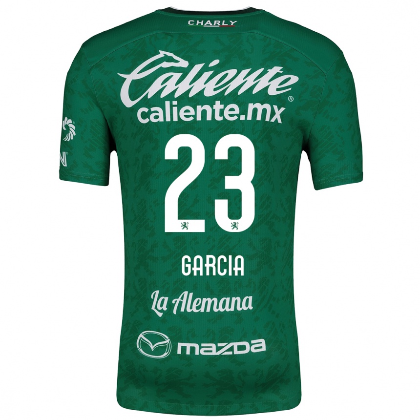 Niño Fútbol Camiseta Óscar García #23 Verde Blanco 1ª Equipación 2024/25 México