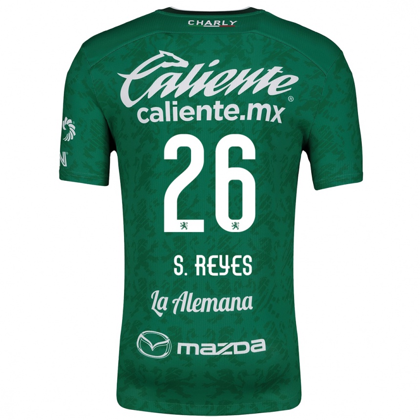 Niño Fútbol Camiseta Salvador Reyes #26 Verde Blanco 1ª Equipación 2024/25 México