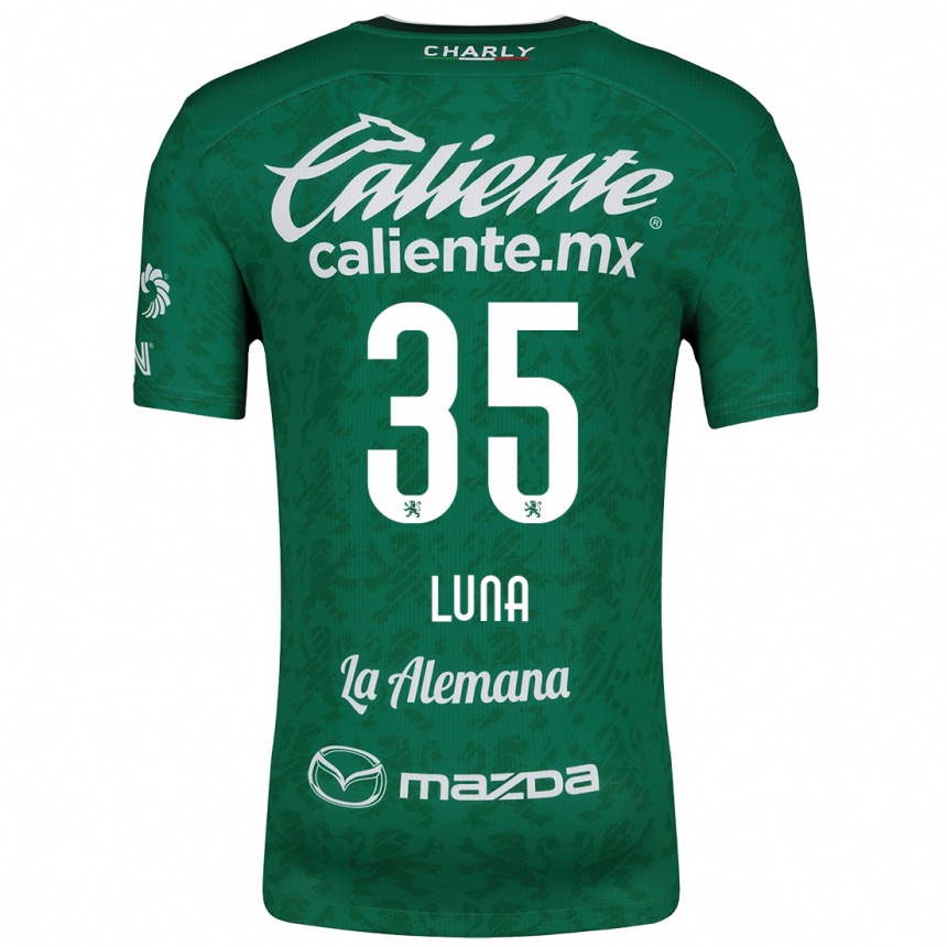 Niño Fútbol Camiseta Diego Luna #35 Verde Blanco 1ª Equipación 2024/25 México