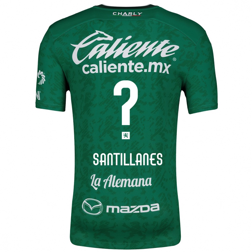 Niño Fútbol Camiseta Antonio Santillanes #0 Verde Blanco 1ª Equipación 2024/25 México