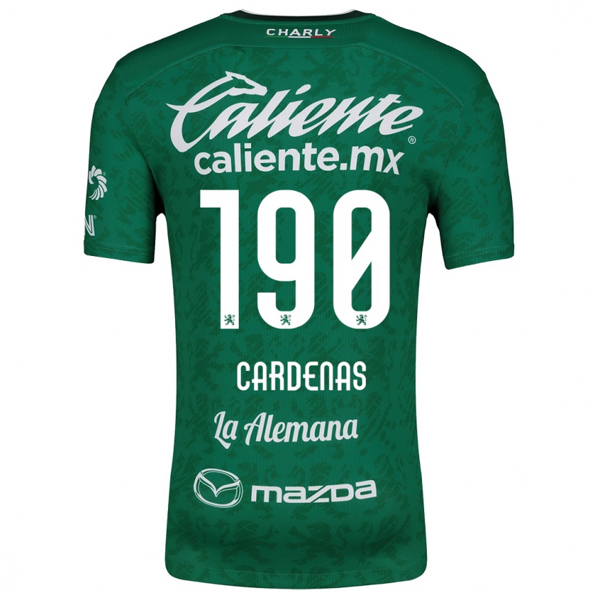 Niño Fútbol Camiseta Emilio Cárdenas #190 Verde Blanco 1ª Equipación 2024/25 México