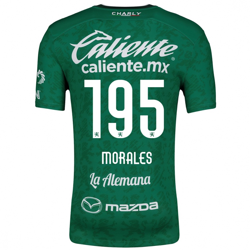 Niño Fútbol Camiseta Daniel Morales #195 Verde Blanco 1ª Equipación 2024/25 México