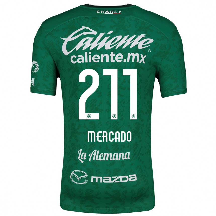 Niño Fútbol Camiseta Diego Mercado #211 Verde Blanco 1ª Equipación 2024/25 México