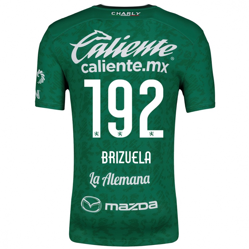 Niño Fútbol Camiseta Juan Brizuela #192 Verde Blanco 1ª Equipación 2024/25 México