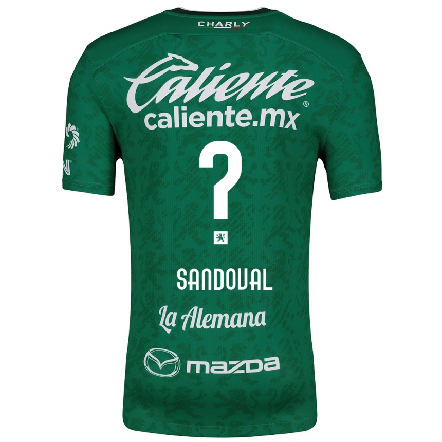 Niño Fútbol Camiseta Axel Sandoval #0 Verde Blanco 1ª Equipación 2024/25 México