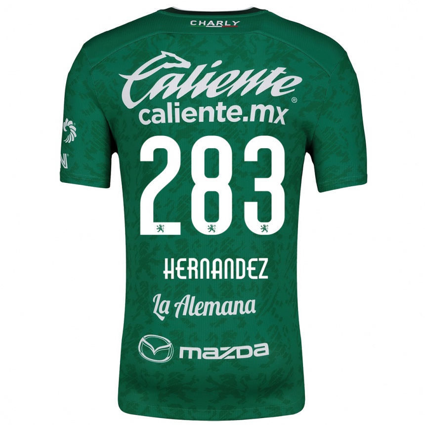 Niño Fútbol Camiseta Karin Hernández #283 Verde Blanco 1ª Equipación 2024/25 México