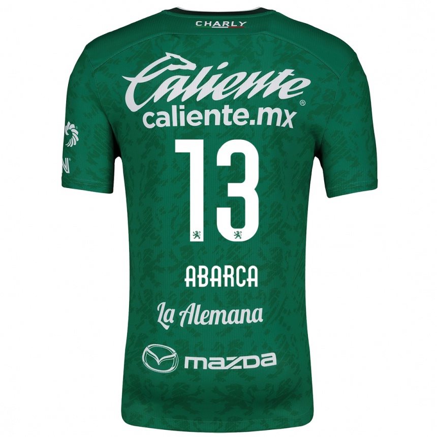 Niño Fútbol Camiseta Vidalia Abarca #13 Verde Blanco 1ª Equipación 2024/25 México