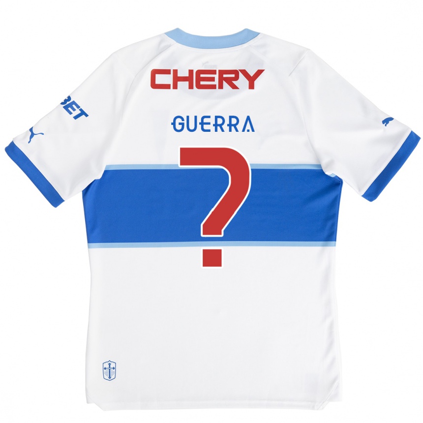 Niño Fútbol Camiseta Mateo Guerra #0 Blanco Azul 1ª Equipación 2024/25 México