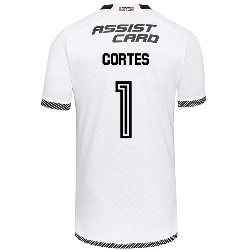 Niño Fútbol Camiseta Brayan Cortés #1 Blanco Negro 1ª Equipación 2024/25 México