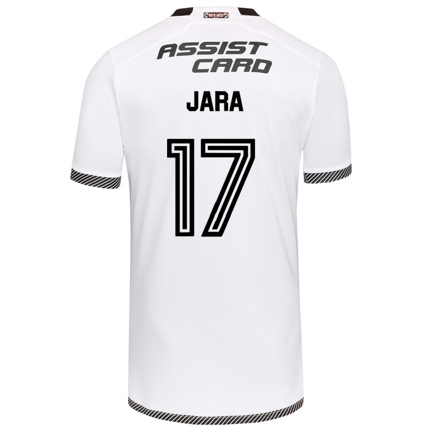 Niño Fútbol Camiseta Ignacio Jara #17 Blanco Negro 1ª Equipación 2024/25 México