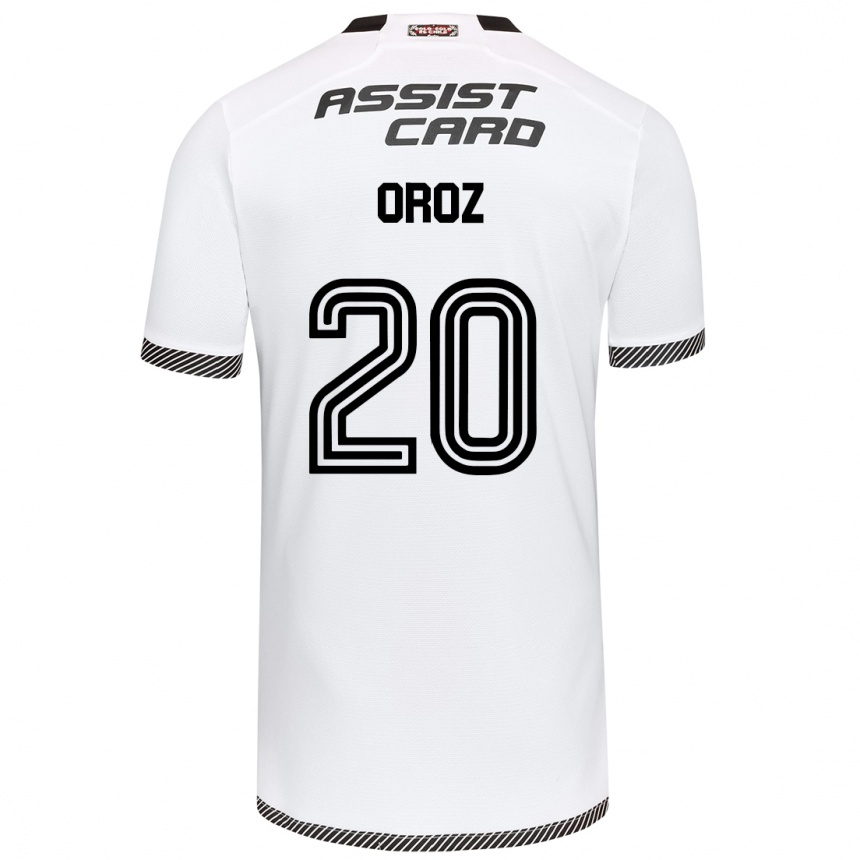 Niño Fútbol Camiseta Alexander Oroz #20 Blanco Negro 1ª Equipación 2024/25 México