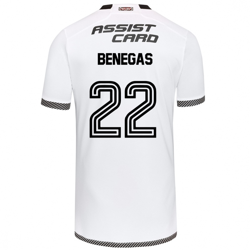 Niño Fútbol Camiseta Leandro Benegas #22 Blanco Negro 1ª Equipación 2024/25 México