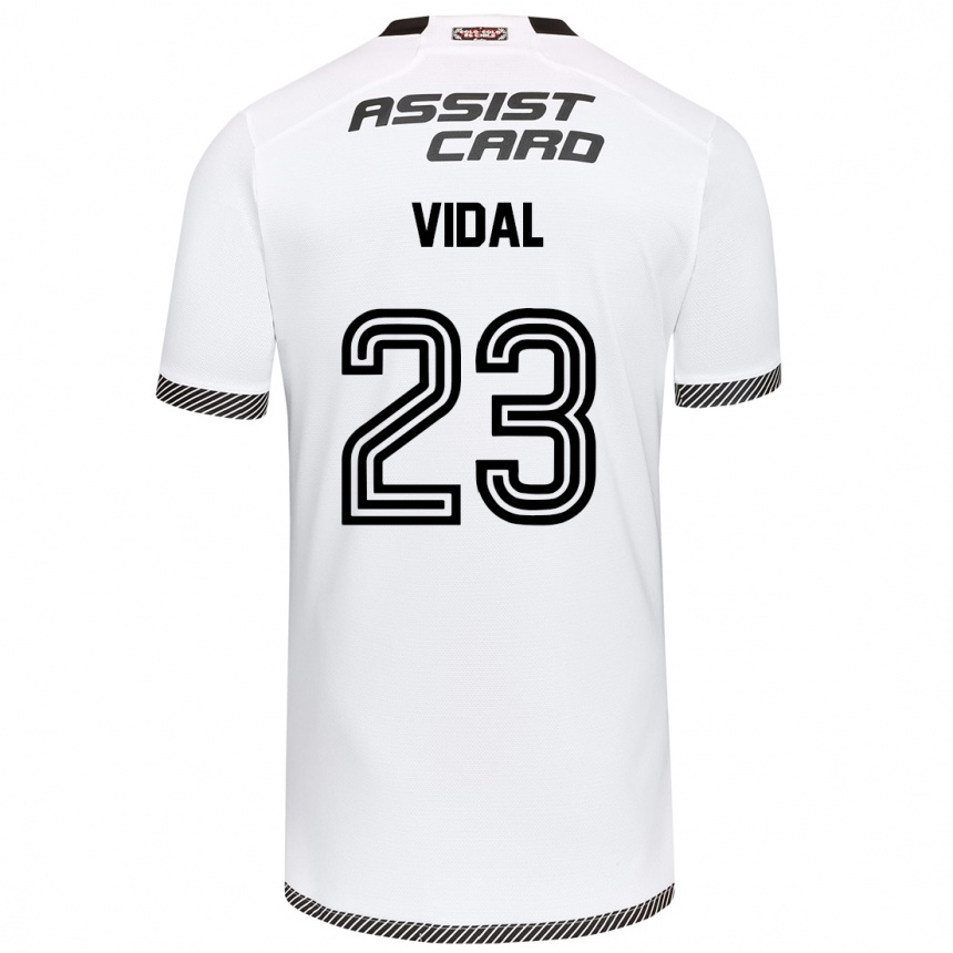 Niño Fútbol Camiseta Arturo Vidal #23 Blanco Negro 1ª Equipación 2024/25 México