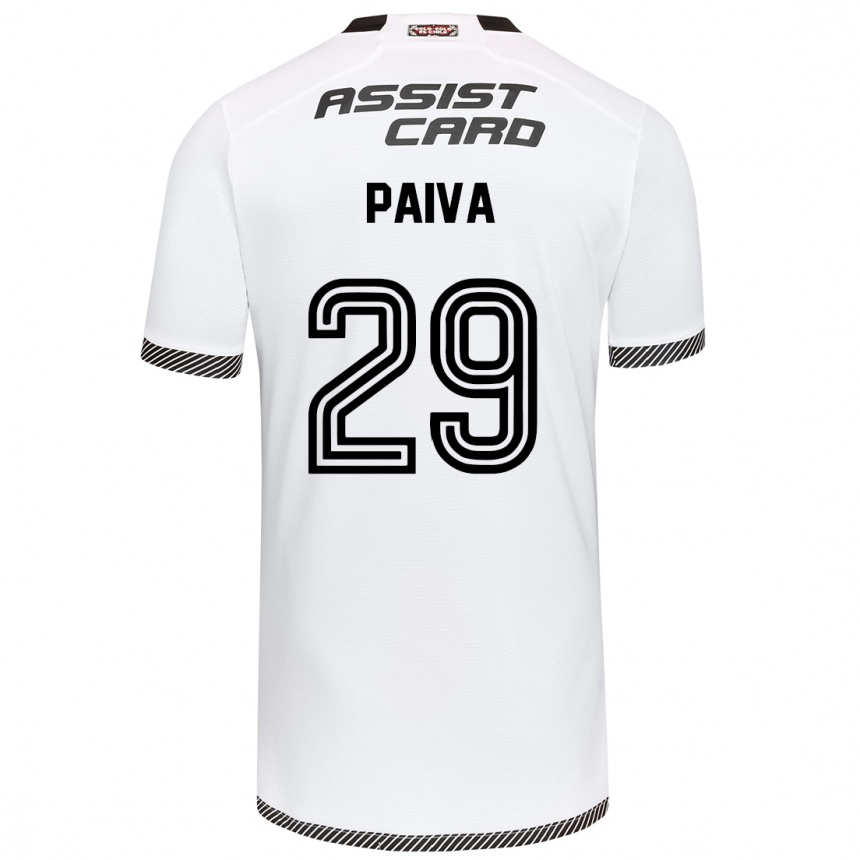 Niño Fútbol Camiseta Guillermo Paiva #29 Blanco Negro 1ª Equipación 2024/25 México