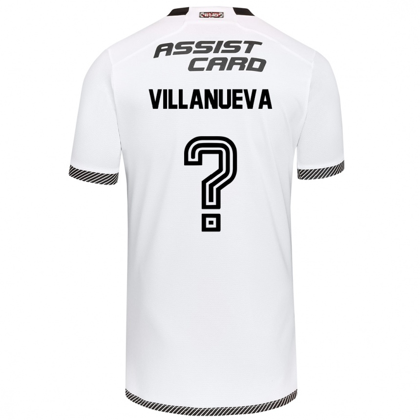 Niño Fútbol Camiseta Eduardo Villanueva #0 Blanco Negro 1ª Equipación 2024/25 México