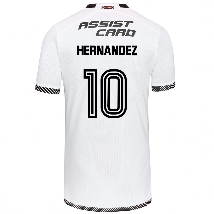 Niño Fútbol Camiseta Leandro Hernández #10 Blanco Negro 1ª Equipación 2024/25 México