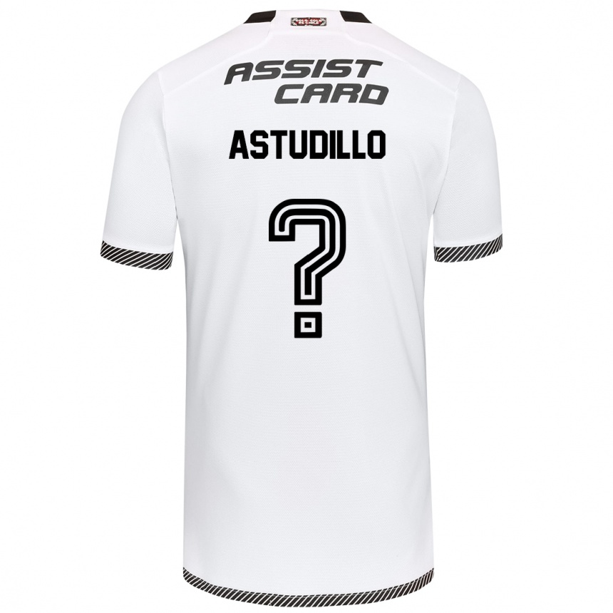 Niño Fútbol Camiseta Jerall Astudillo #0 Blanco Negro 1ª Equipación 2024/25 México