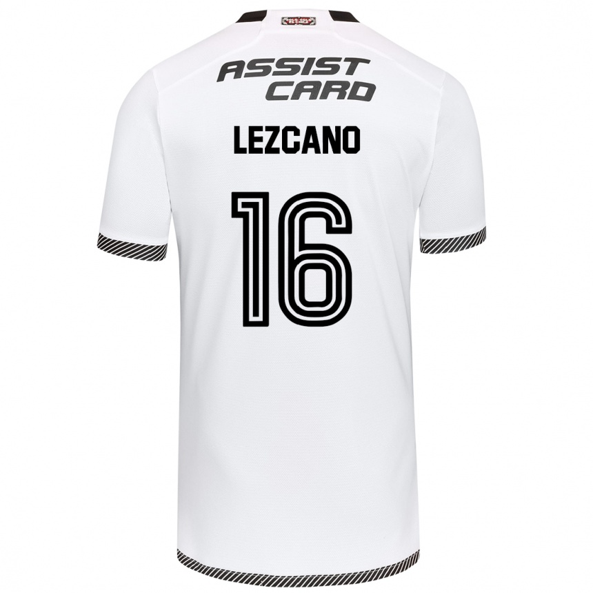 Niño Fútbol Camiseta Darío Lezcano #16 Blanco Negro 1ª Equipación 2024/25 México