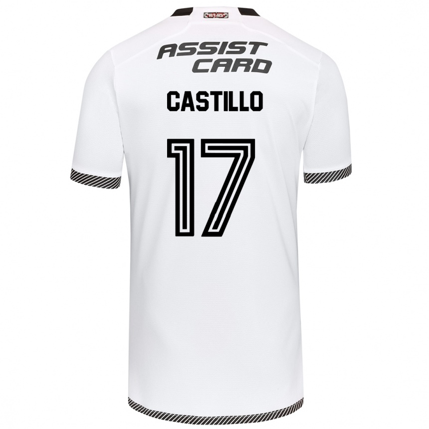 Niño Fútbol Camiseta Fabián Castillo #17 Blanco Negro 1ª Equipación 2024/25 México