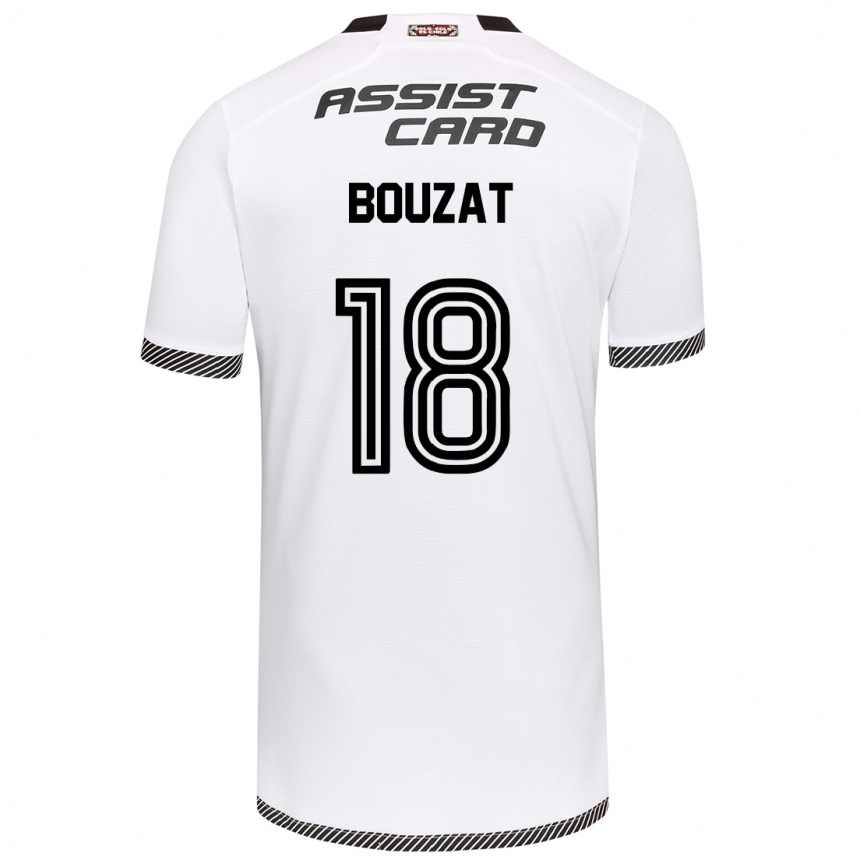 Niño Fútbol Camiseta Agustín Bouzat #18 Blanco Negro 1ª Equipación 2024/25 México