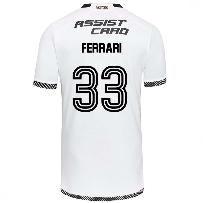 Niño Fútbol Camiseta Matías Ferrari #33 Blanco Negro 1ª Equipación 2024/25 México