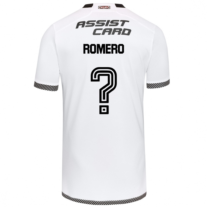 Niño Fútbol Camiseta Enzo Romero #0 Blanco Negro 1ª Equipación 2024/25 México