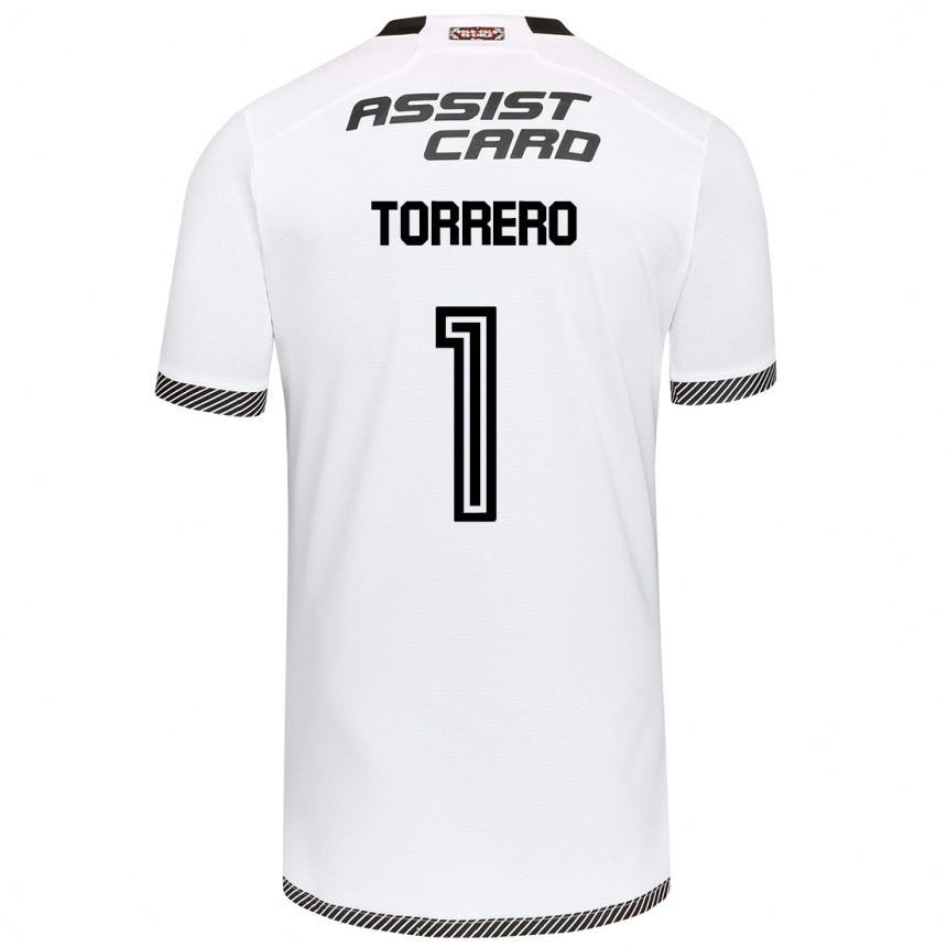 Niño Fútbol Camiseta Ryann Torrero #1 Blanco Negro 1ª Equipación 2024/25 México