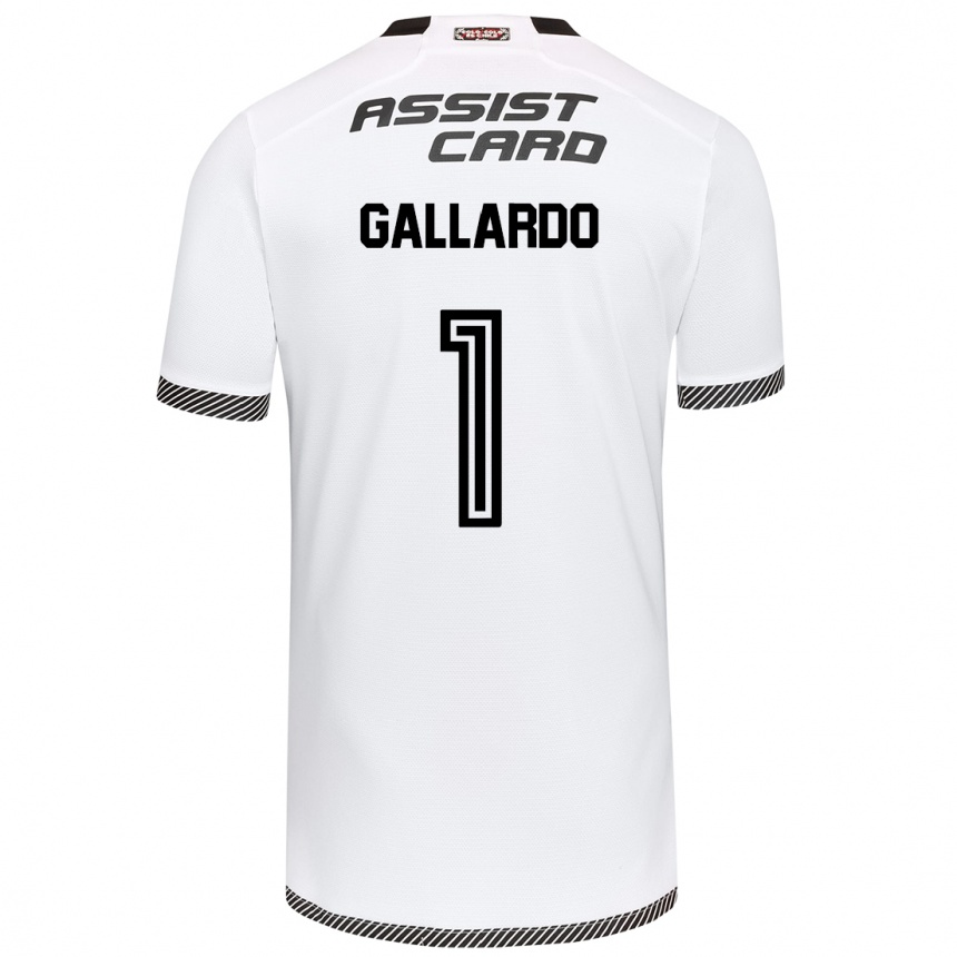 Niño Fútbol Camiseta Alexia Gallardo #1 Blanco Negro 1ª Equipación 2024/25 México