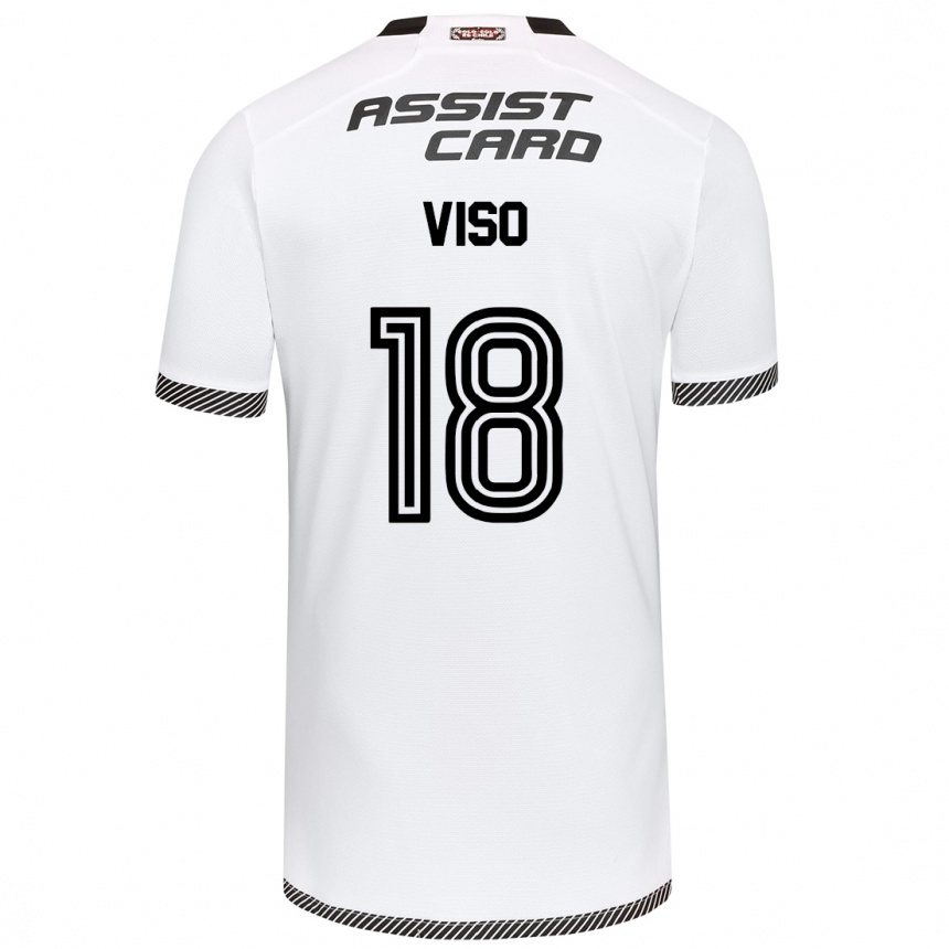 Niño Fútbol Camiseta Ysaura Viso #18 Blanco Negro 1ª Equipación 2024/25 México