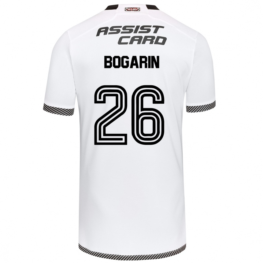 Niño Fútbol Camiseta Dahiana Bogarín #26 Blanco Negro 1ª Equipación 2024/25 México