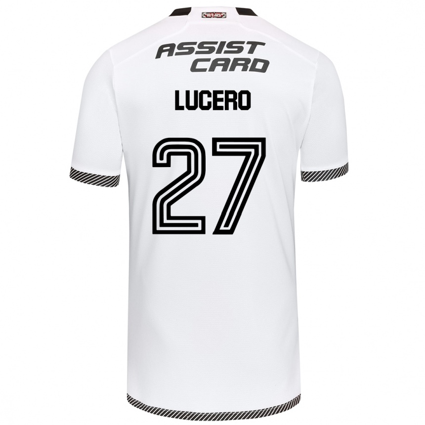 Niño Fútbol Camiseta Valentina Lucero #27 Blanco Negro 1ª Equipación 2024/25 México