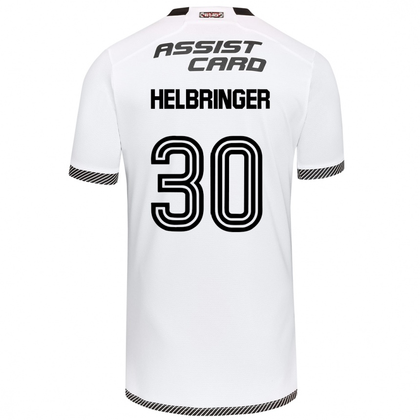 Niño Fútbol Camiseta Aixa Helbringer #30 Blanco Negro 1ª Equipación 2024/25 México