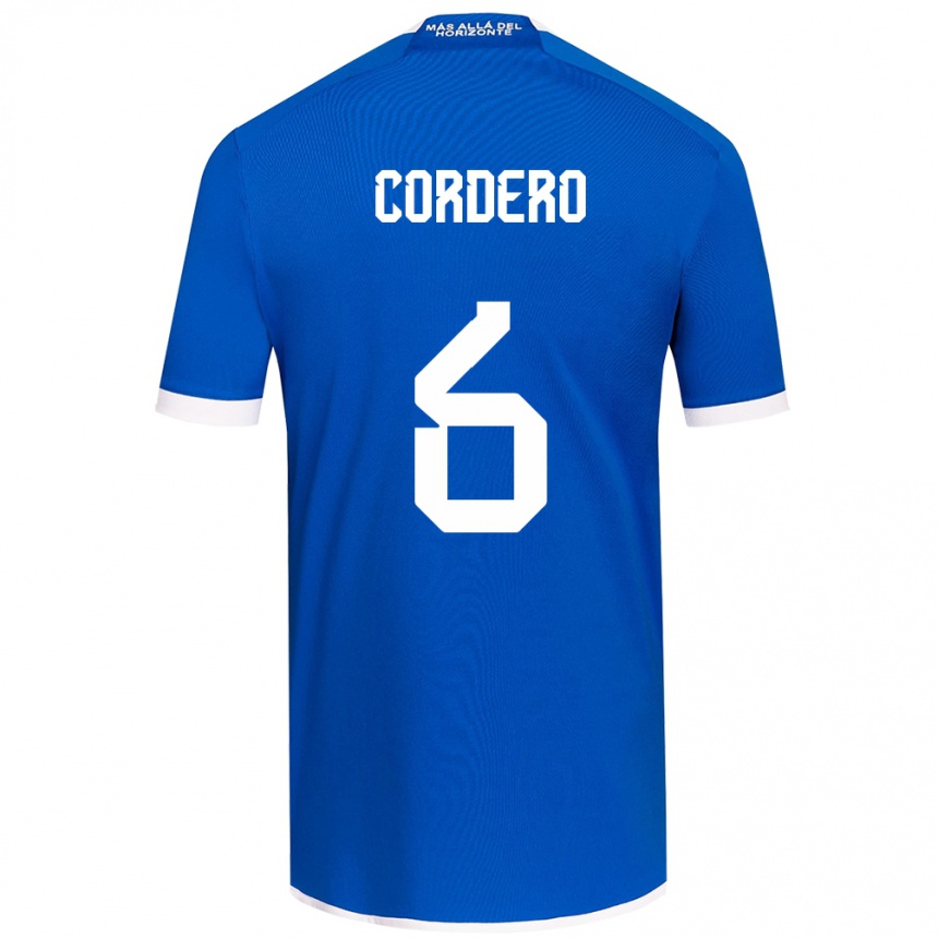 Niño Fútbol Camiseta Renato Cordero #6 Azul Blanco 1ª Equipación 2024/25 México