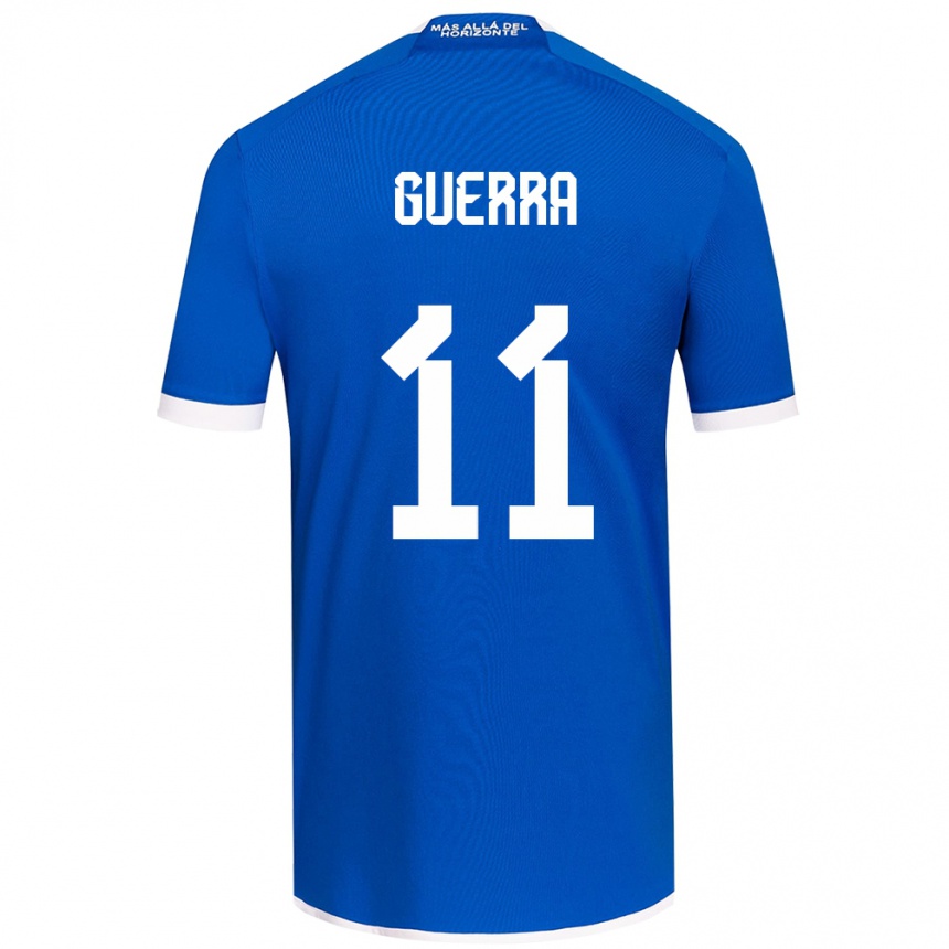 Niño Fútbol Camiseta Nicolás Guerra #11 Azul Blanco 1ª Equipación 2024/25 México