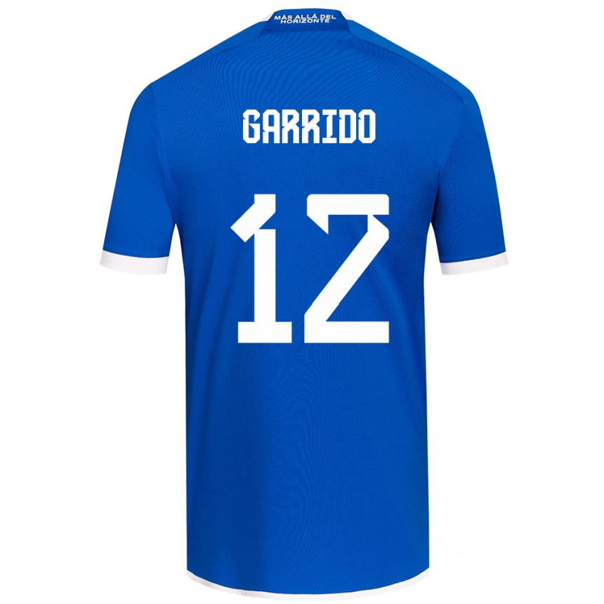 Niño Fútbol Camiseta Pedro Garrido #12 Azul Blanco 1ª Equipación 2024/25 México