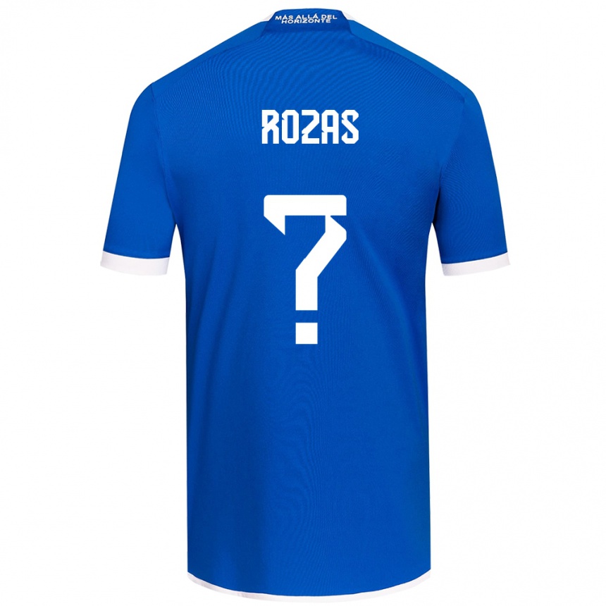 Niño Fútbol Camiseta Sergio Rozas #0 Azul Blanco 1ª Equipación 2024/25 México