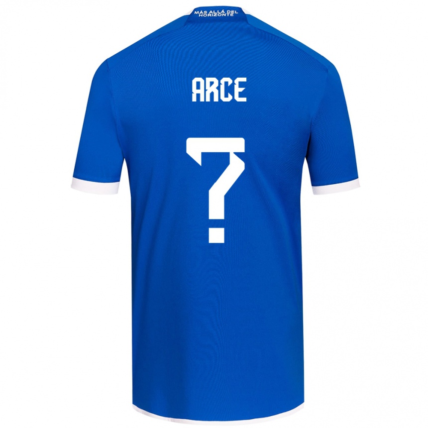 Niño Fútbol Camiseta Agustín Arce #0 Azul Blanco 1ª Equipación 2024/25 México