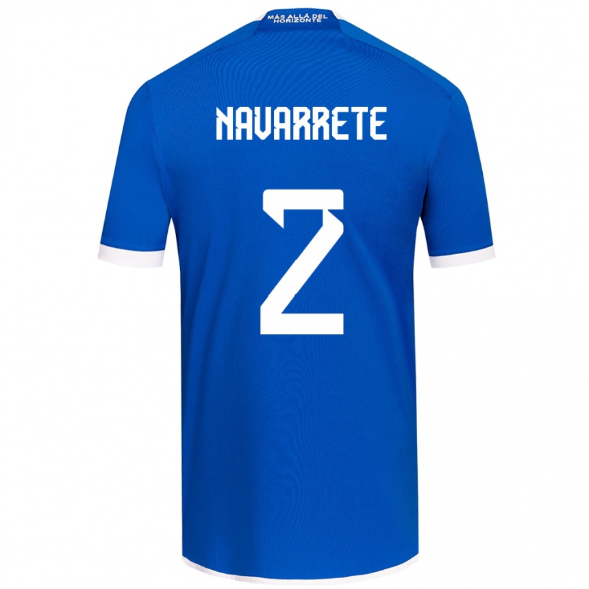 Niño Fútbol Camiseta Daniel Navarrete #2 Azul Blanco 1ª Equipación 2024/25 México