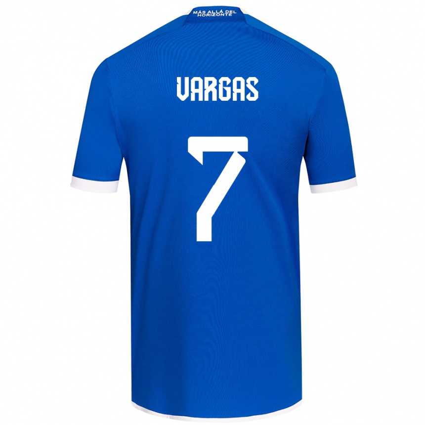 Niño Fútbol Camiseta Jeisson Vargas #7 Azul Blanco 1ª Equipación 2024/25 México