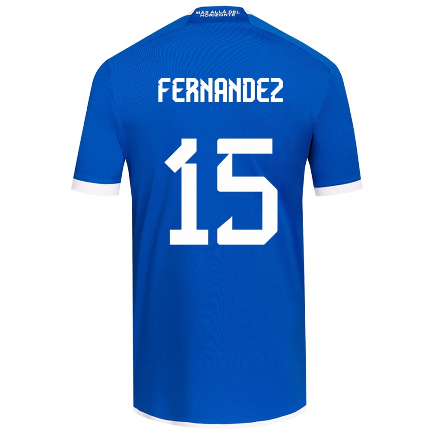 Niño Fútbol Camiseta Vicente Fernández #15 Azul Blanco 1ª Equipación 2024/25 México