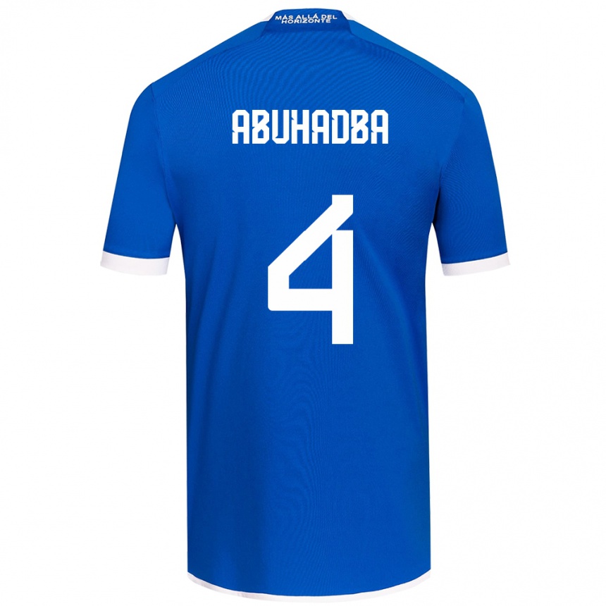 Niño Fútbol Camiseta Zacarías Abuhadba #4 Azul Blanco 1ª Equipación 2024/25 México