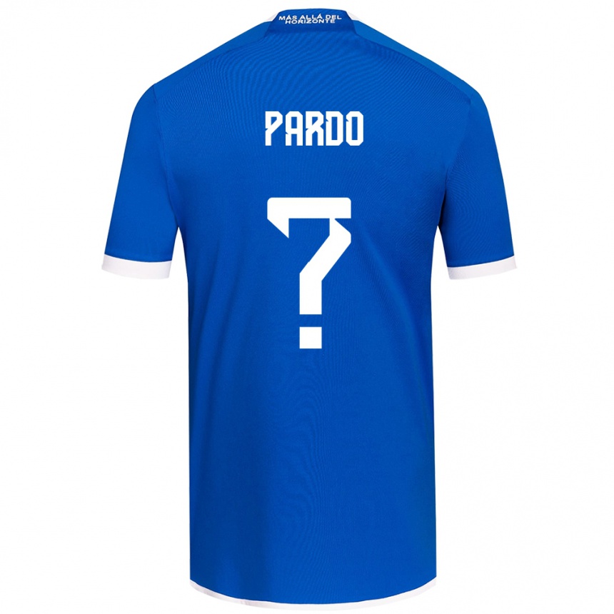 Niño Fútbol Camiseta Cristián Pardo #0 Azul Blanco 1ª Equipación 2024/25 México