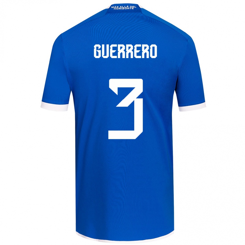 Niño Fútbol Camiseta Carla Guerrero #3 Azul Blanco 1ª Equipación 2024/25 México