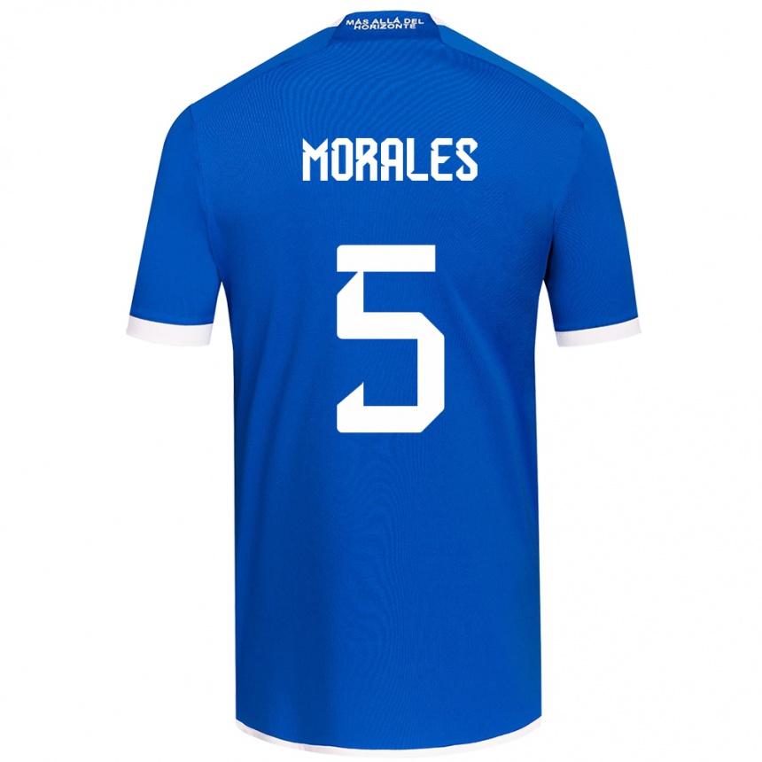 Niño Fútbol Camiseta Mariana Morales #5 Azul Blanco 1ª Equipación 2024/25 México