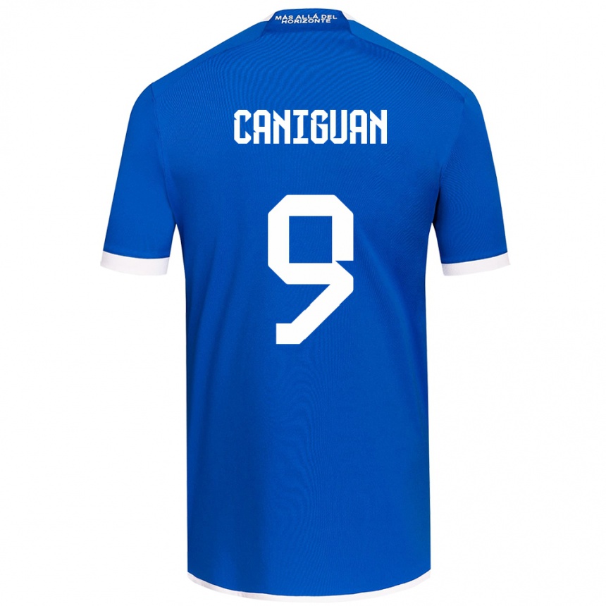 Niño Fútbol Camiseta Franchesca Caniguán #9 Azul Blanco 1ª Equipación 2024/25 México