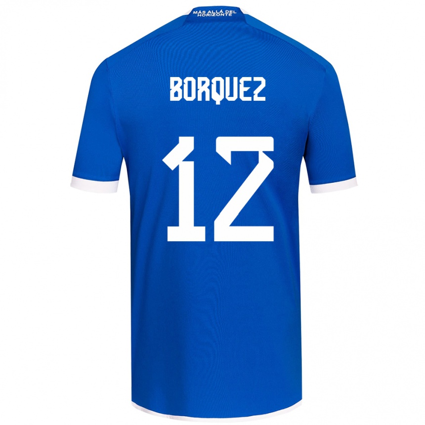 Niño Fútbol Camiseta Gabriela Bórquez #12 Azul Blanco 1ª Equipación 2024/25 México