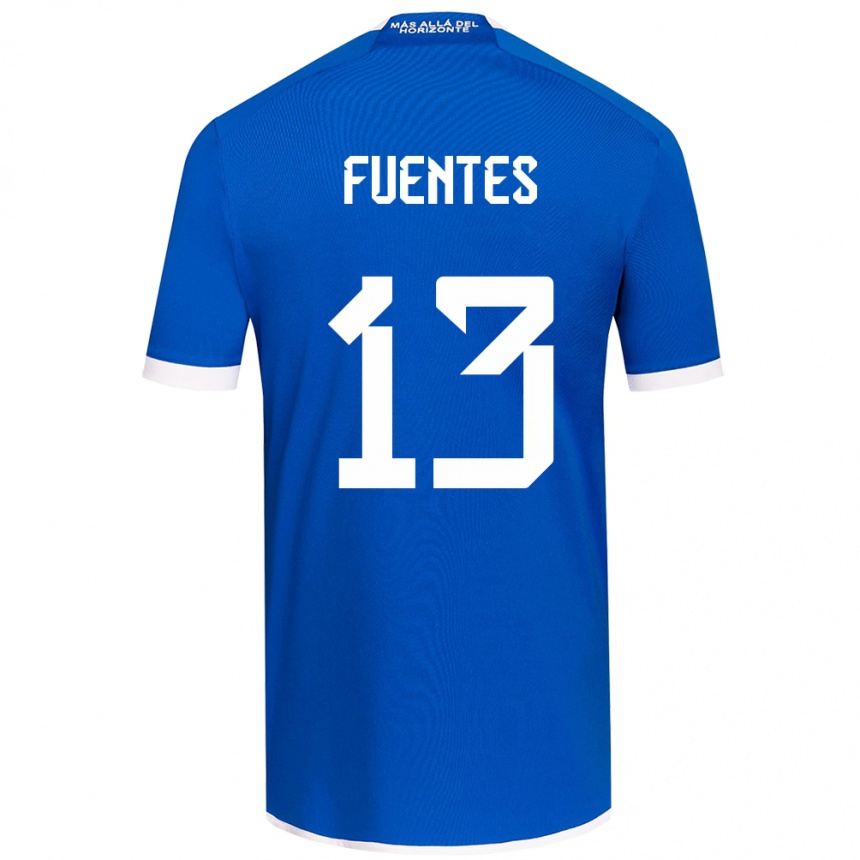 Niño Fútbol Camiseta Karen Fuentes #13 Azul Blanco 1ª Equipación 2024/25 México