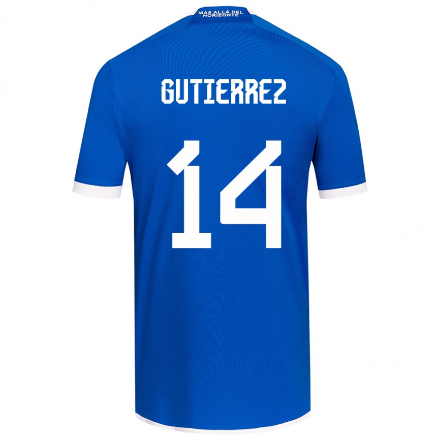 Niño Fútbol Camiseta Ana Gutiérrez #14 Azul Blanco 1ª Equipación 2024/25 México