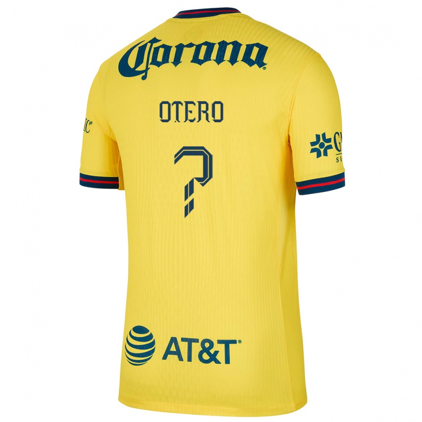 Niño Fútbol Camiseta Juan Otero #0 Amarillo Azul 1ª Equipación 2024/25 México